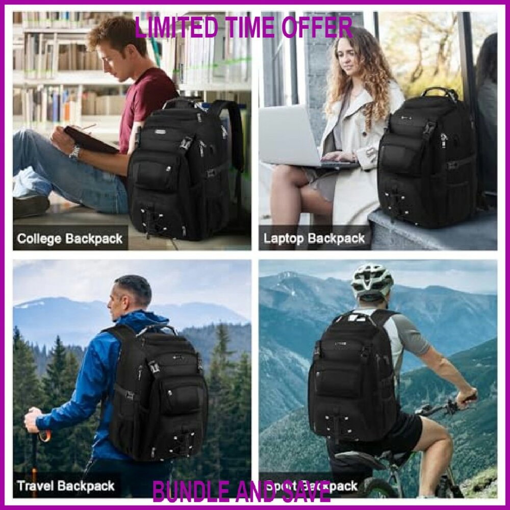 Extra Large Tsa Laptop Backpack Usb Charging Port… - image 8